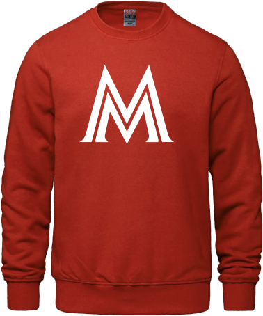 Baseball senior Matane - L00540 Chandail à col rond en molleton pour adultes - SE. S16432 (AV)