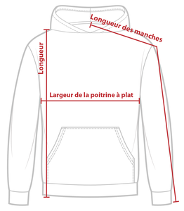 Charte de grandeur SW239KL (2-JR à 16-JR)